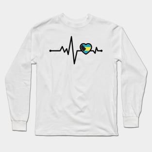 Bahamas Heart Monitor Long Sleeve T-Shirt